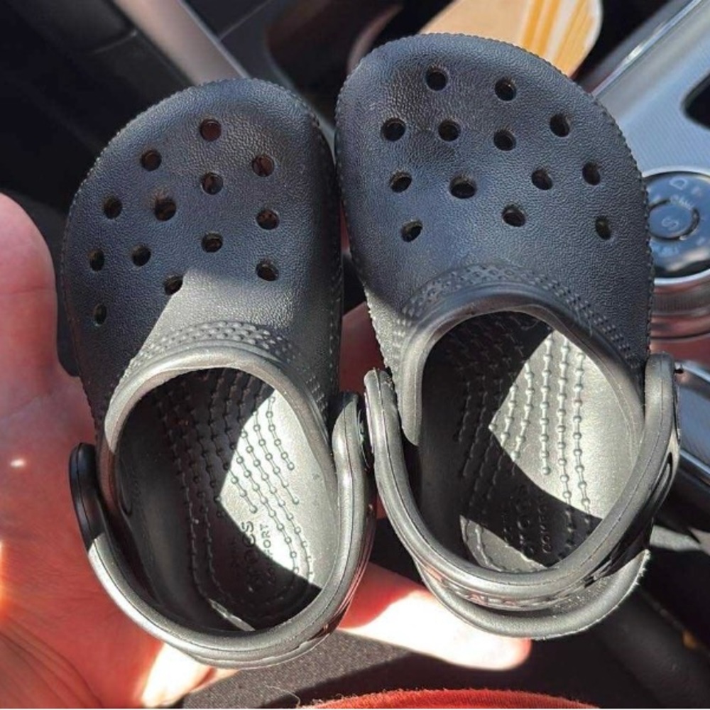 CROCS Kids Black Slip-On Shoes